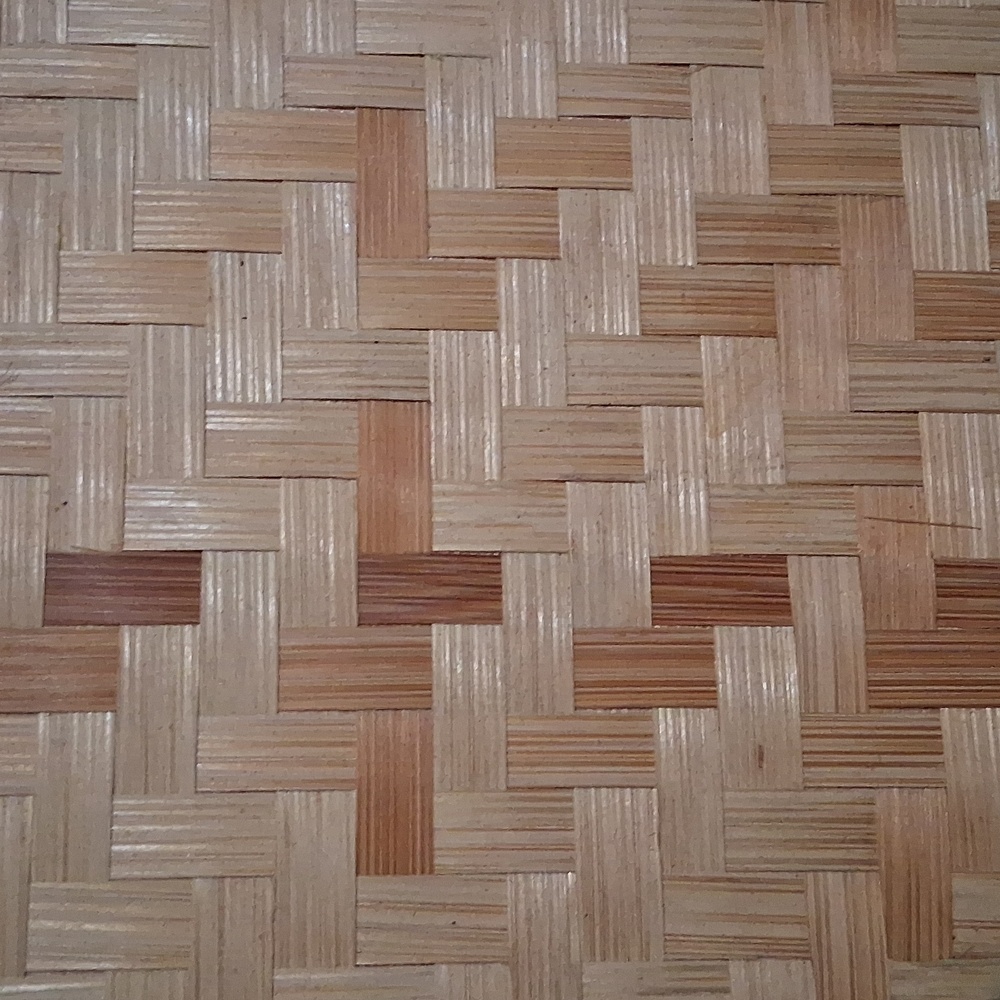 Vintage Woven Bamboo Tray - Picture 2 of 3